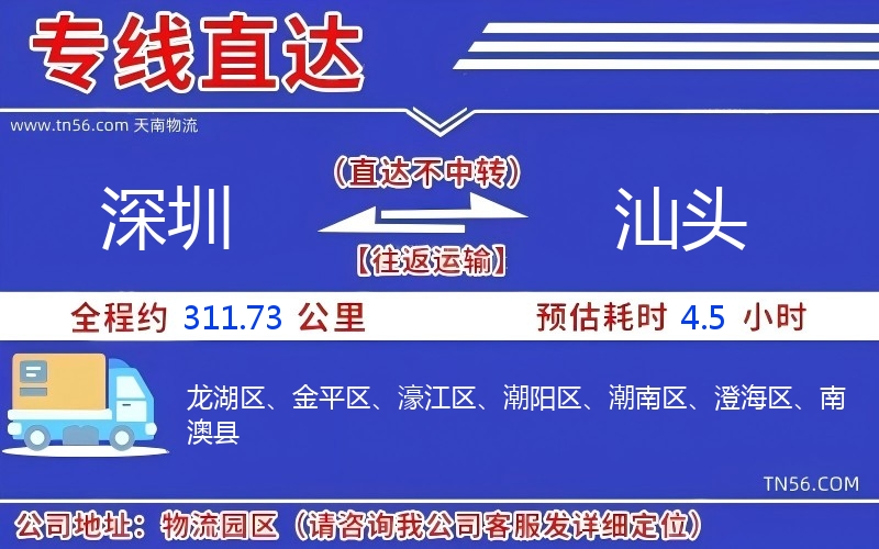 深圳到汕頭物流公司