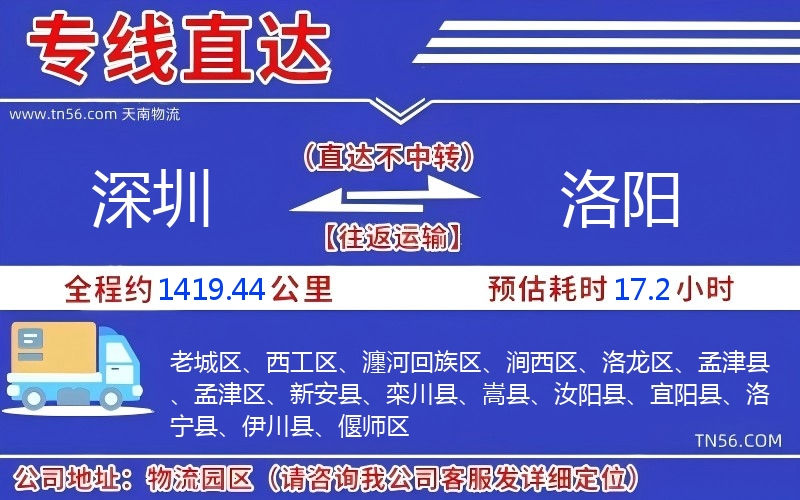 深圳到洛陽物流公司 深圳到洛陽物流公司