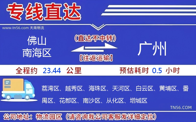 佛山南海區(qū)到廣州物流公司