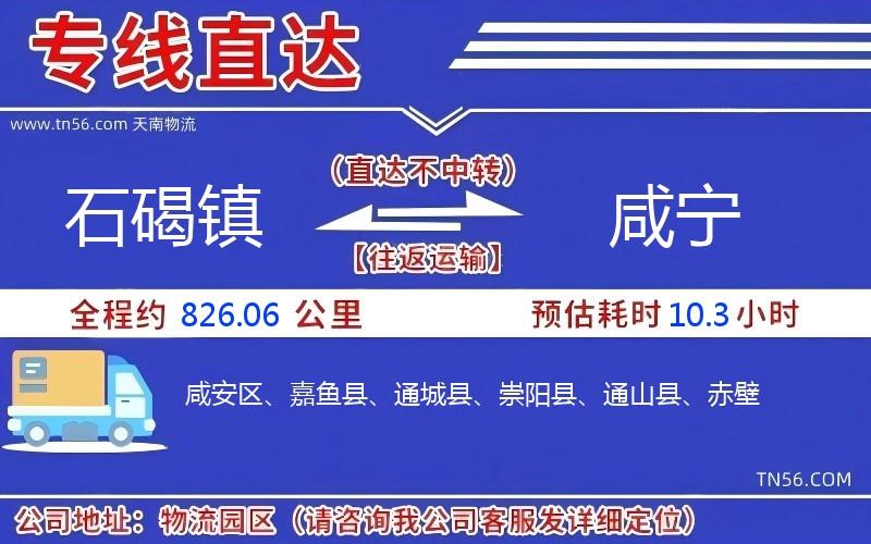 石碣鎮(zhèn)到咸寧物流公司