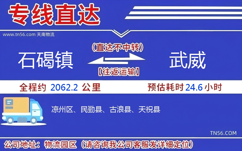 石碣鎮(zhèn)到武威物流公司