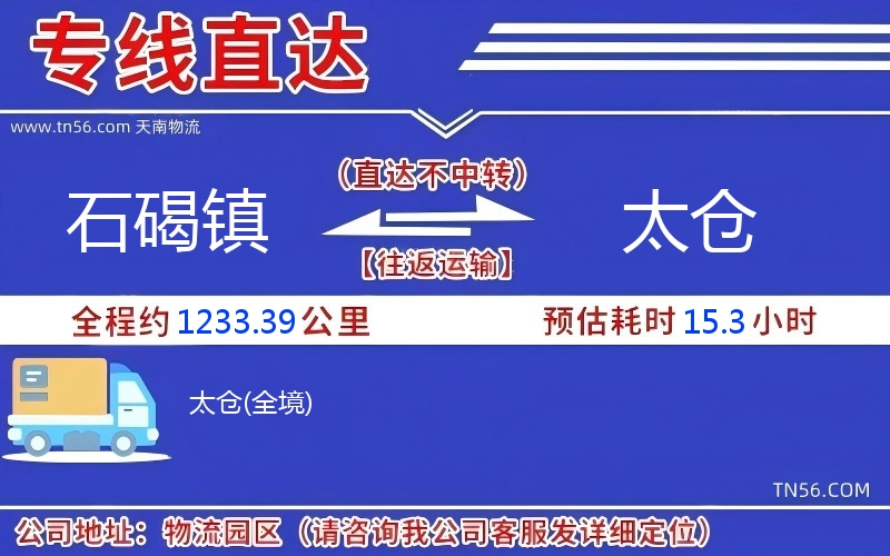 石碣鎮到太倉物流公司